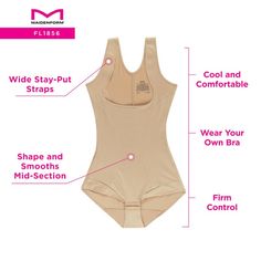 Featuring a soft fabric blend and a firm-control design, this women's Maidenform shapewear Body Shaper feels great as it slims your back, midsection, sides and rear. Click on this INTIMATES & SLEEPWEAR Guide to find the perfect fit and more! Watch the product video here. Targeted control panels at sides Non-binding legs for added comfort and flexibility Comfortable fabric for all-day wear Moisture-wicking technology Hook-and-eye gusset Plush, wide straps for stay-in-place comfort and assurance S Maidenform Shapewear, Body Shapewear, Control Panels, Home Shoes, Product Video, Body Shaper, Plus Dresses, Body Shapers, Shop Clothing