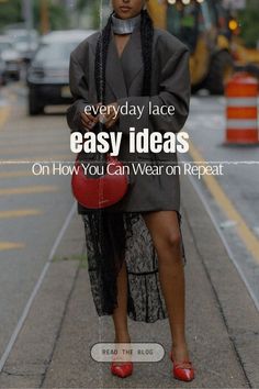 Everyday Lace: Easy Ideas On How You Can Wear on Repeat Lace Skirt Outfit Ideas, Midi Skirt With Sneakers, Lace Pants Outfit, Lace Skirt Outfit, Tops With Lace, Casual Outfits Chic