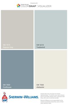 the color scheme for sherwinn - williams's paint colors