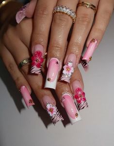 @toptierprincess Nails Acrylic Aquarius, Crazy Design Nails, Baddie Nail Inspo Acrylic, Taper Square Nails, Long Acrylic Nails Designs Ideas Baddie, Long Nail Sets, Island Nails Designs, Cmiygl Nails, Princess Peach Nails