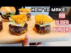 how to make rib slider burgers