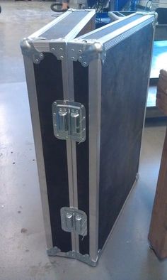 a large metal case sitting on top of a table