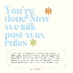 It'll be over before you know it! I know it can feel so intimidating when you book your first wax. I wanted to break it down into steps so you have a clear idea of what to expect. I can't stress enough how much it helps to keep distracted so take nice deep breaths and I'll yap your ear off ���🩷 If you have any questions at all or if you found this helpful, please let me know! Did I miss anything? 👀 #brazilianwaxing #whiterockwax #whiterockbrazilian #vancouverwax #southsurreywax #bodywaxing ... Waxing Advertising Ideas, Wax Suite, Waxing Aesthetic, Boutique Signs, Eyelash Aftercare, Esthetician Tips, Salon Content