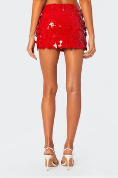 Sabina Low-Rise Sequin Mini Skirt – edikted Red Mini Skirts, Blue Sequin Mini Skirt, Red Night Out Outfit, Red Eras Tour Outfit, Era Tour Outfits, Red Sequin Skirt, Taylor Fits, Maroon Skirt, Graduation Look