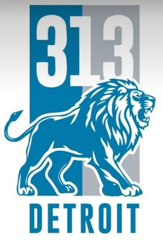 detroit lions logo with the number 13 on it