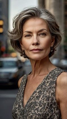 Short Hairstyle With Long Layers, Grey Hair Modern, Timeless Looks, Beautiful Gray Hair, Gorgeous Hairstyles, Hairstyles And Haircuts, Hair Specialist