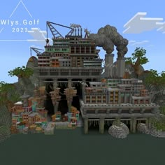 an image of a large building in minecraft