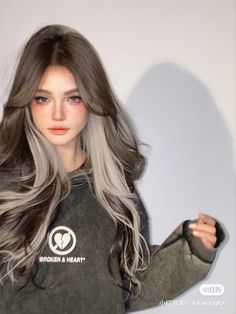 Hairstyles Cartoon, Cartoon Women, Korean Hair Color, Hair Color Underneath, Hair Inspiration Long, Hair Tint, Dyed Hair Inspiration, Hair Inspiration Short, Pretty Hair Color