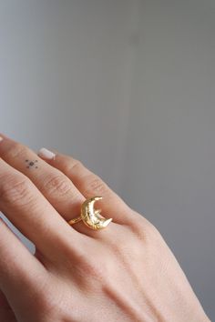 Crescent Moon Ring Gold Plated Moon Jewellery Crescent Moon - Etsy Moon Ring Gold, Gold Moon Ring, Gold Adjustable Ring With Moon Charm, Adjustable Gold Ring With Moon Charm, Adjustable Moon Shaped Gold Ring, Adjustable Moon-shaped Gold Ring, Adjustable Moon Shape Rings With Moon Phase Detail, Minimalist Moon Charm Rings As Gift, Minimalist Moon Charm Rings For Gifts