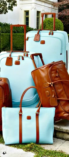 Bric's "Esmeralda" Luggage Collection Matching Luggage Sets, Big Luggage, Blue Luggage, Travel Luggage Set, Small Luggage, Henri Bendel