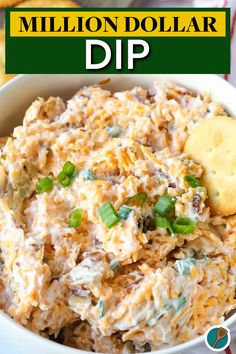 Million Dollar Dip (Only 5 Ingredients!) Easy Dip Recipes 3 Ingredients Cold, Hot Dip Appetizers, Million Dollar Dip Recipe, Bacon Mayo, Million Dollar Dip, Sausage Crockpot, Dips Recipes