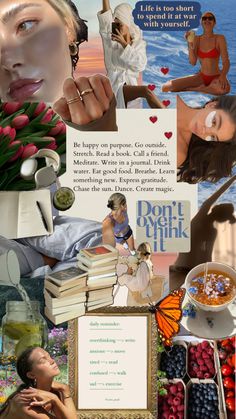 #wellness #health #mentalhealth #aesthetic #cleangirl #goals #exercise Wellness Collage, Chasing The Sun, Expressing Gratitude, Aesthetic Collage, Journal Writing, Life Is Short, Daily Reminder, Go Outside