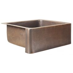 an image of a square sink in bronze color on a white background for use as a wall decoration