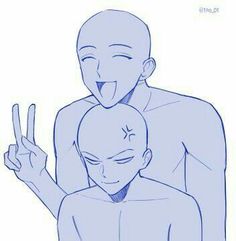 an image of two people making the peace sign