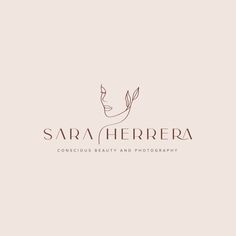 the logo for sara hererera, a beauty and photography studio in new york