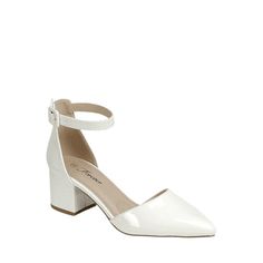 This style runs a little large, Pleae order half size down Pointed Toe Chunky Heel Buckle Heel High 2.25 Inch with 0.25 Inch Platform Size: 10.  Color: White.  Gender: female.  Age Group: adult. White Sandals With Stacked Heel And Pointed Toe, White Pointed Toe Sandals With Stacked Heel, Low Heel Sandals, Buckled Heels, Heels Sandals, Chunky Heel, Low Heels, Chunky Heels, Gender Female