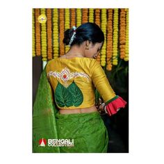 Bengali Bride, Blouse Back Neck Designs, Wedding Blouse Designs, Sari Blouse Designs, Indian Saree Blouses Designs