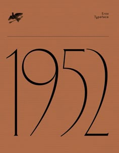 an orange book cover with black numbers and a bird on it's left side