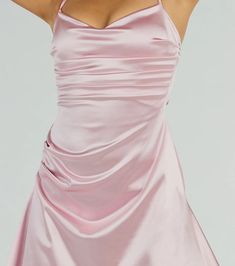 Show off that flirtatious flair in this sleek satin A-line mini dress! It features a sleeveless sweetheart neckline, spaghetti straps, a fitted bodice and waist with ruching, a mini-length asymmetric hem with a longer design on each side, and an A-line silhouette. The satin-knit fabric has a moderate stretch. Homecoming Dresses Bodycon, Short Graduation Dresses, Bridesmaid Dresses Satin, Backless Dress Short, Green Homecoming Dresses, Beach Wedding Guest Dress, Prom Dress Shoes, Homecoming Outfits, Rhinestone Fringe