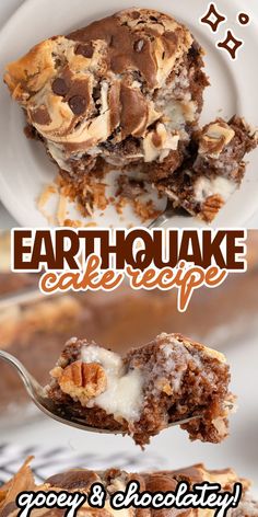 With toasted coconut, crunchy pecans, and tunnels of creamy filling, this earthquake cake sends a shockwave right to your tastebuds. Earthquake Cake Recipes, Earthquake Cake, Rich Chocolate Cake, Cake With Cream Cheese, Snack Cake, Decadent Desserts, Chocolate Lovers, Baked Goods, Chocolate Cake