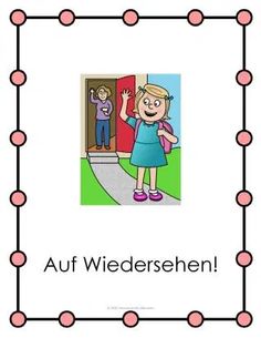 1 Greetings Posters-page-006 Greetings In German, German Vocabulary Pictures, Beginner German Worksheets, Teaching German, Education In Germany, Greeting Poster, Grammar Activities