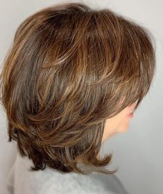 Hair Styles Haircut, Mid Length Hair Styles For Thinning Hair, Medium Layered Bob Hairstyles Over 40, Should Length Hairstyle Women, Hairstyles For Women Medium Length Hair, Low Maintenance Hairstyles For Fine Hair, Long Layered Shoulder Length Hair, Feathered Hairstyles Medium Over 50, Super Layered Hair Medium