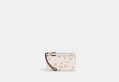 Double Zip Wallet With Bow Print | COACH OUTLET Cute Wristlet Wallets, Purses And Bags Designer, Wallet With Strap, Preppy Accessories, Cheer Shoes, Cute Wallet, Wishlist 2024, Handbag Essentials, Bow Print