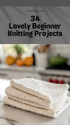 Make stylish accessories and home decor with these easy knitting projects designed for beginners.