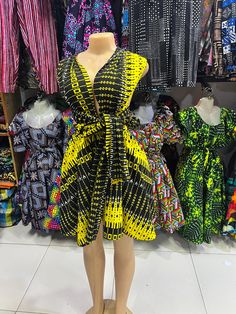 This African dress is made of African fabric known as Kitenge or Kente. Its a free size meant to fit all. Sizes can however be personalized. Size ; Free zize Bulk orders available Thank you for shoppibg with us! African Dress Short, Dress Kitenge, Free Size Dress, Kitenge Dress, Kitenge, African Fabric, Dress Short, African Dress, Dress Clothes For Women