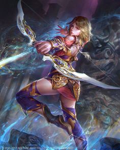 Sarah Summoner Fantasy Warrior, Arte Fantasy, Fantasy Artwork, Dark Fantasy Art, Character Illustration, Dark Fantasy