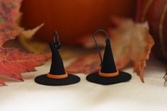 Witch Hat Earrings, 3D Printed Nylon Halloween Jewelry by LayersByDesign on Etsy Witch Hat Earrings, Halloween Themed Gifts, Spooky Earrings, Spooky Halloween Treats, Halloween Party Costume, Inner Witch