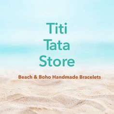 TitiTataStore - Etsy Australia Beach Party Gifts, Tropical Island Beach, Style Girlfriend, Coastal Jewelry, Handmade Birthday Gifts, Spring Bracelet, Boho Fashion Summer, Coastal Life