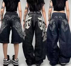 Back To School Outfits Y2k, Empyre Pants Outfits, Jnco Jeans Outfit, Male Manipulator Outfits, Affliction Pants, Alt Jeans, Emo Jeans, Affliction Jeans, Affliction Style