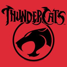 thunder cats logo on a red background