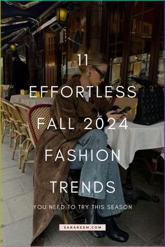 Looking for cute and casual fall outfit ideas? 🍂✨ Check out the top Fall 2024 Fashion Trends that are perfect for upgrading your wardrobe this season. From cozy layers to bold statement pieces, these fall outfits are a must-try. Whether you need some fall outfit inspo for everyday looks or want to step up your style game, these trends have you covered. Embrace the season in style with effortless, chic looks that are perfect for cooler weather! #FallOutfits #Fall2024FashionTrends #OutfitIdeas Effortless Fall Outfits 2024, Fall Outfit Women 2024, Trending Tops For Women 2024, Fall Trending Outfits 2024, Trending Fall Outfits 2024 Casual, Fall Outfits 2024 Trends Women, Fashion Fall Trends 2024, Fall 2024 Trends Fashion, Fashion Trends Fall 2024