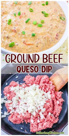 Your search for the perfect party appetizer ends with this Ground Beef Queso Dip! It’s a delightful mixture of cheeses and beef, seasoned perfectly for a superbowl or any festive event. Ground Beef Cheese Dip, Appetizer Ground Beef, Cheesy Appetizer