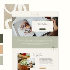 the website design is clean and ready to be used for many things, including food