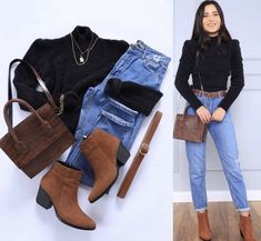 Trendy Outfits Jeans, Outfit Botas, Neat Casual Outfits, Outfits Con Jeans, Casual College Outfits, Style Guru, Classy Casual Outfits, Stay Young, Causual Outfits