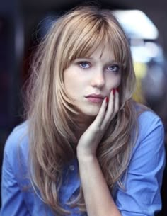 Wavy Bob Hairstyles, Choppy Bob Hairstyles, Long Hair With Bangs, Long Hairstyles, Strawberry Blonde, Bobs Haircuts, Hairstyles With Bangs