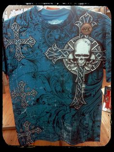 Jesse Pinkman Shirts, Mma Elite T Shirt, Affliction Clothing Women, 2000s T Shirt, Affliction Clothing, Silly Shirt, Mma Elite, Fire Fits, Skull Fashion