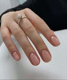 Short Natural Nails, Nails After Acrylics, Short Nail Manicure, Natural Gel Nails, Simple Gel Nails