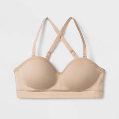 Whether it's her first school dance or her next step in the bra department, keep your gal comfortable and confident in the Seam-free Hybrid Strapless bra from Maiden Form. Complete with removable straps, your gal will feel gentle support in the wire-free molded cups of this bra when she wears the straps and when she does not. Either way she wears it, she'll feel covered in this seam-free, easy to pull over bra all day long. Perfect for under any style of top. Spring Strappy Sports Bra With Built-in Bra, Supportive Summer Bra With Removable Pads, Supportive Medium Bust Support Bra For Summer, Spring Padded Stretch Bra, Fitted Strapless Sports Bra With Built-in Bra, Fitted No-show Sports Bra With Built-in Bra, Stretch Push-up Bra For Spring, Spring Stretch Push-up Bra, Fitted Seamless Sports Bra With Adjustable Straps