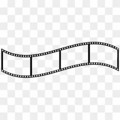 a film strip is shown in black and white, with no image on the side