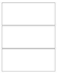 blank labels are shown in the shape of three rectangles, with one side missing