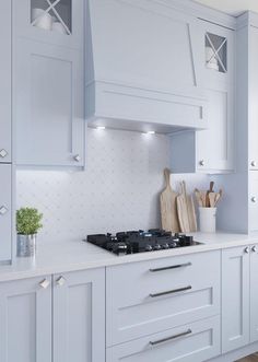 the kitchen is clean and ready to be used as a place for cooking or baking