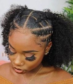 Band Hairstyles, Rubber Band Hairstyles, Natural Curls Hairstyles, Hairdos For Curly Hair, Natural Hair Styles Easy