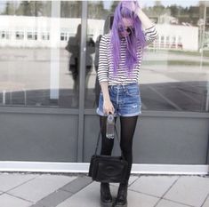 shadesof-grunge:    Grunge & Pale Girls Purple Hair Tumblr, Pale Girls, Hair Tumblr, Best Beard Oil, Pale Grunge, Purple Ombre Hair, Pale Girl, Lilac Hair, Alt Style