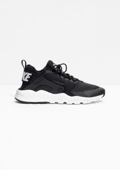 & Other Stories | Nike Air Huarache Run Ultra Nike Air Huarache Ultra, Chunky Accessories, Chic Scarves, Chic Sneakers, Huarache Run, Gym Shoes, Black Nike