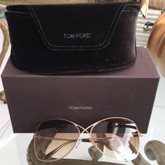 Newer Tom Ford Collette Sunglasses. Light Brown. Comes With Box, Hard Case And Dusting Cloth. Tom Ford Cat Eye Sunglasses, Tom Ford Sunglasses Women, Tom Ford Cassius Sunglasses, Tom Ford Fausto Sunglasses, Luxury Brown Sunglasses With Anti-reflective Coating, Ford Accessories, Tom Ford Sunglasses, Womens Toms, Colored Sunglasses