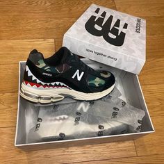 Bape X New Balance 2002r M2002rbf Size 9m Shoes Bape, Bape Shoes, Cute Online Clothing Stores, Pretty Sneakers, New Balance 2002r, Trendy Shoes Sneakers, Kicks Shoes, Pretty Shoes Sneakers, Shoes Outfit Fashion